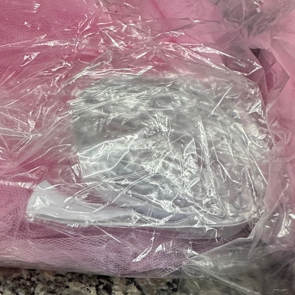 Pink Tulle Fabric NEW